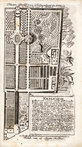 37946 Plattegrond van de kwekerij Tulpenburg aan de Catharijnesingel te Utrecht, gelegen tussen de buitenplaatsen ...